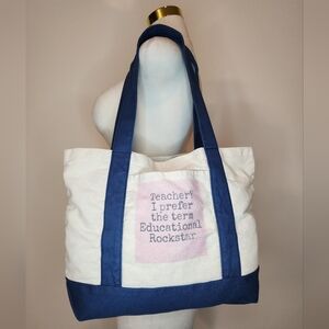 Teacher / Educational Rockstar Canvas Tote Bag